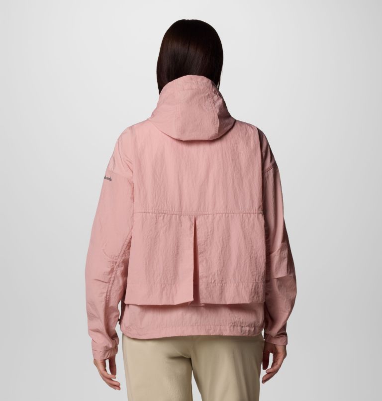 Women's Paracutie II Hooded Windbreaker, Color: Eraser Pink, image 2
