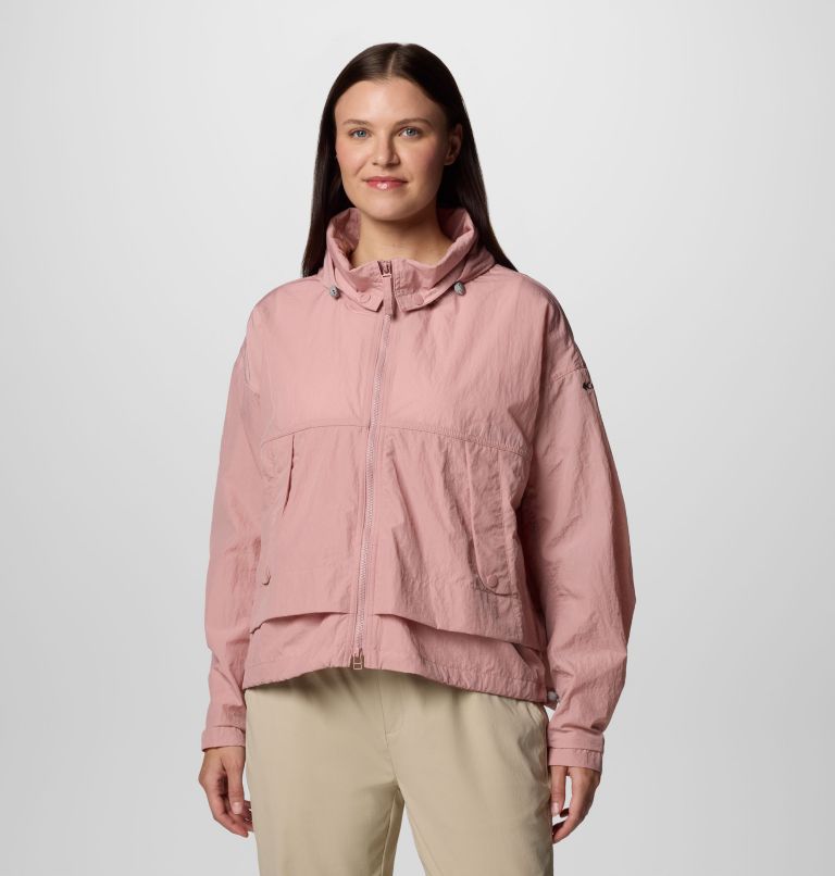 Women's Paracutie II Hooded Windbreaker, Color: Eraser Pink, image 1