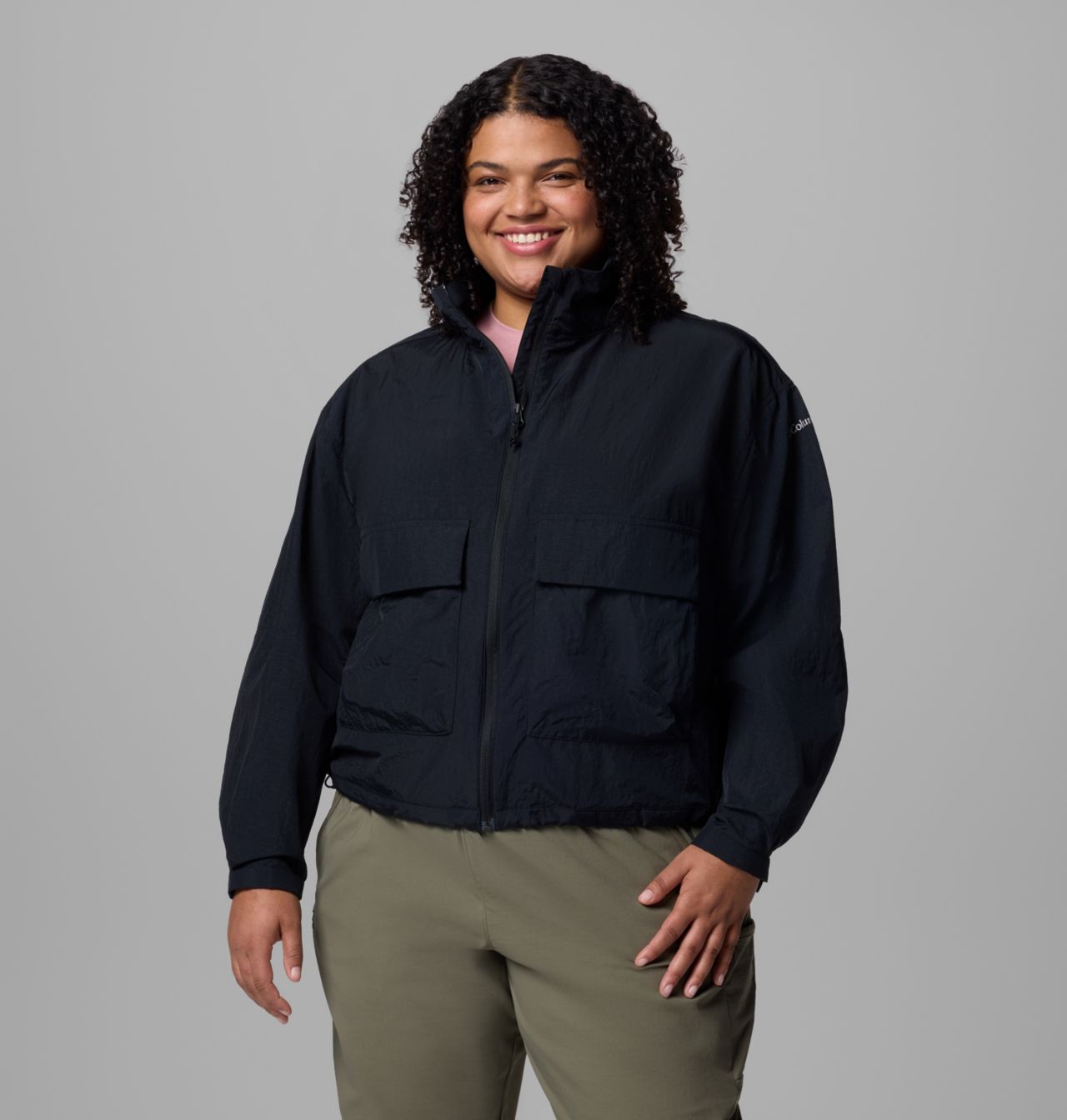 Femme Coupe-vent cargo court Paracutie™ - Grandes tailles 1