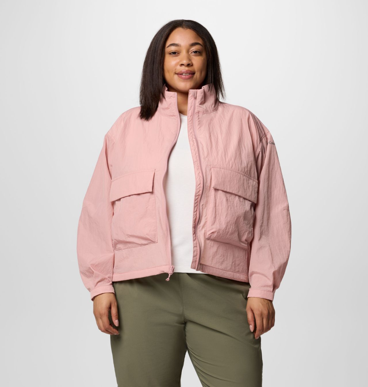 Women's Paracutie™ Cropped Cargo Windbreaker - Plus Size 5