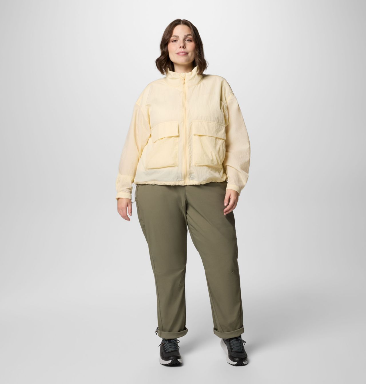 Women's Paracutie™ Cropped Cargo Windbreaker - Plus Size 8