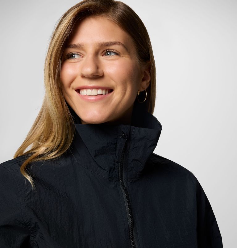 Women's Time Is Right II Windbreaker, Color: Black, image 4