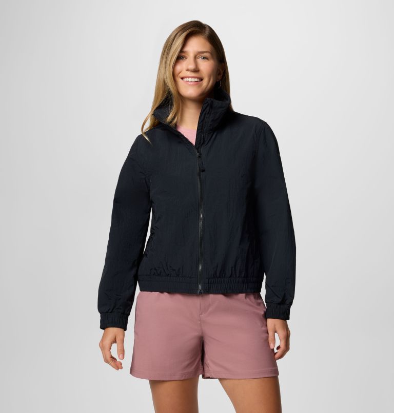 Women's Time Is Right II Windbreaker, Color: Black, image 1