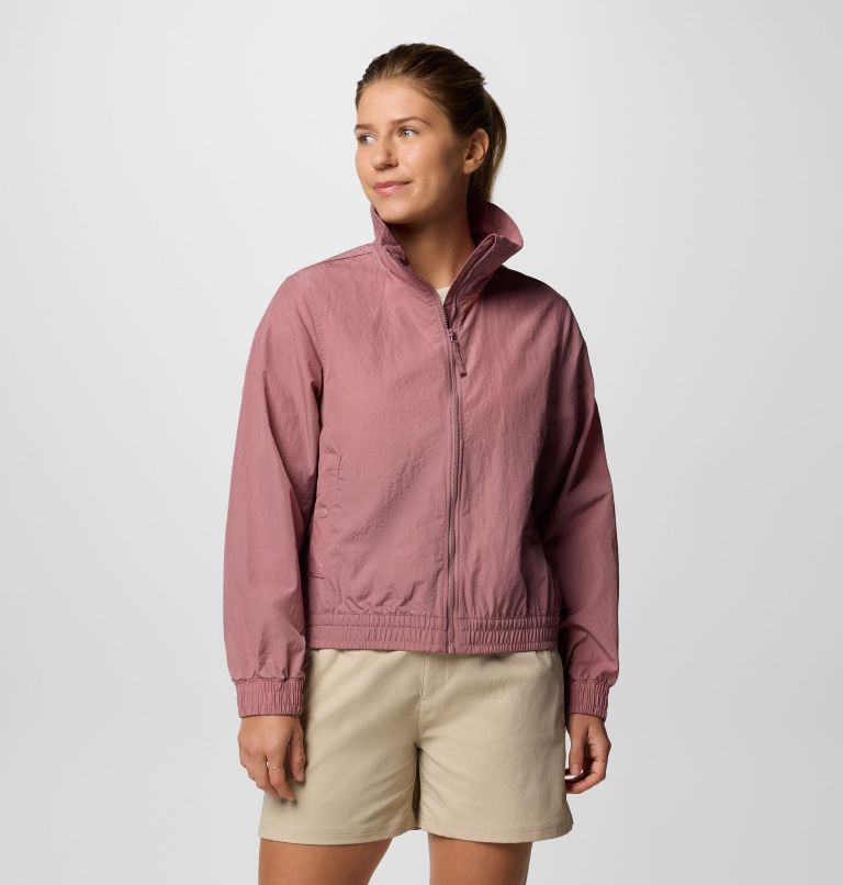 Women's Time Is Right II Windbreaker, Color: Fig, image 1