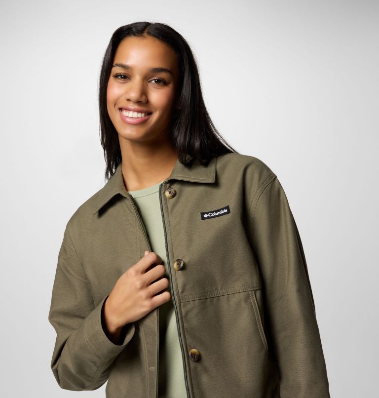 Women's Indigo Canyon Jacket, Color: Stone Green, image 4