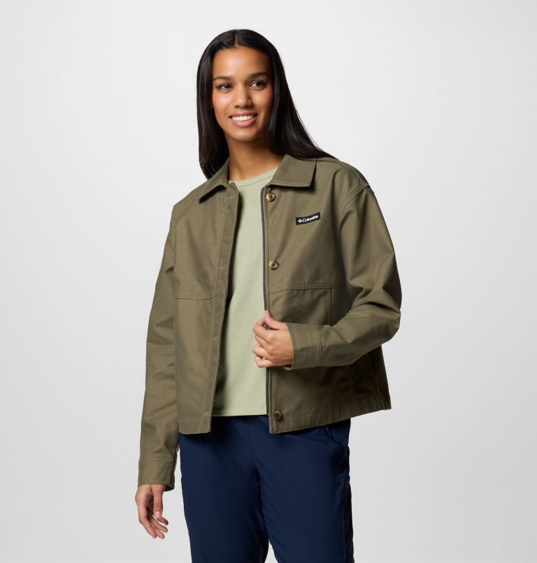 Women's Indigo Canyon Jacket, Color: Stone Green, image 5