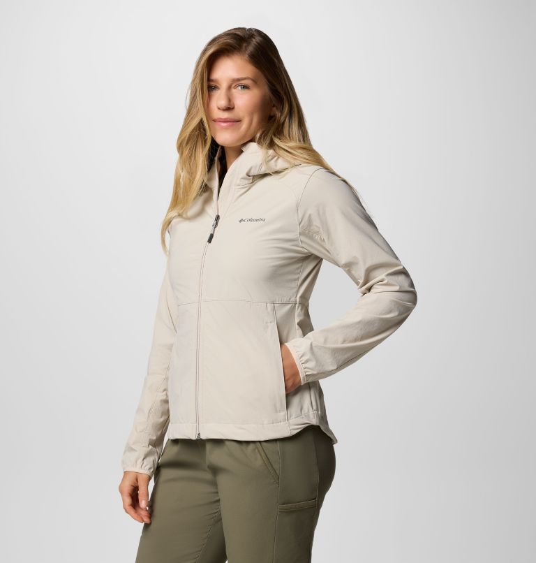 Chaqueta softshell de senderismo con capucha Heather Canyon II para mujer, Color: Dark Stone, image 3