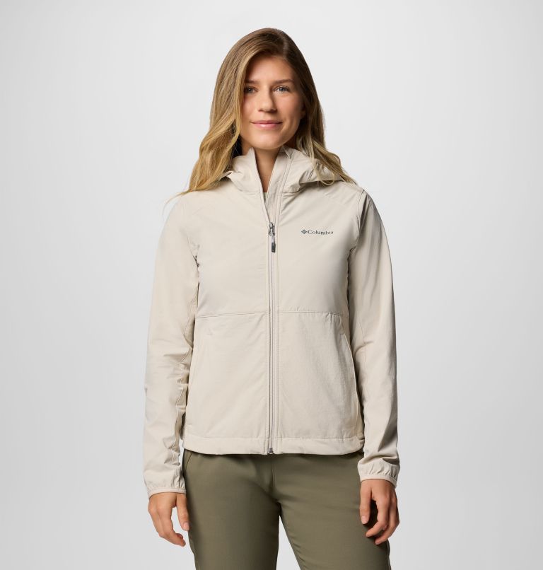 Chaqueta softshell de senderismo con capucha Heather Canyon II para mujer, Color: Dark Stone, image 1