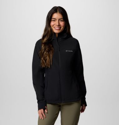 Women's Sweet As III Hooded Softshell Jacket, Color: Black, image 9