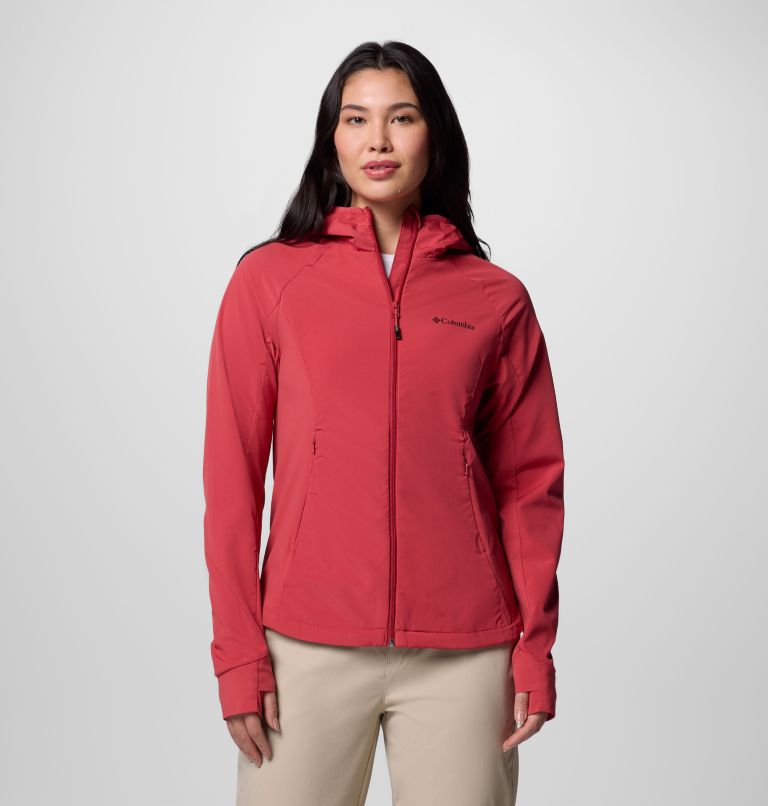 Women's Sweet As III Hooded Softshell Jacket, Color: Daredevil, image 1