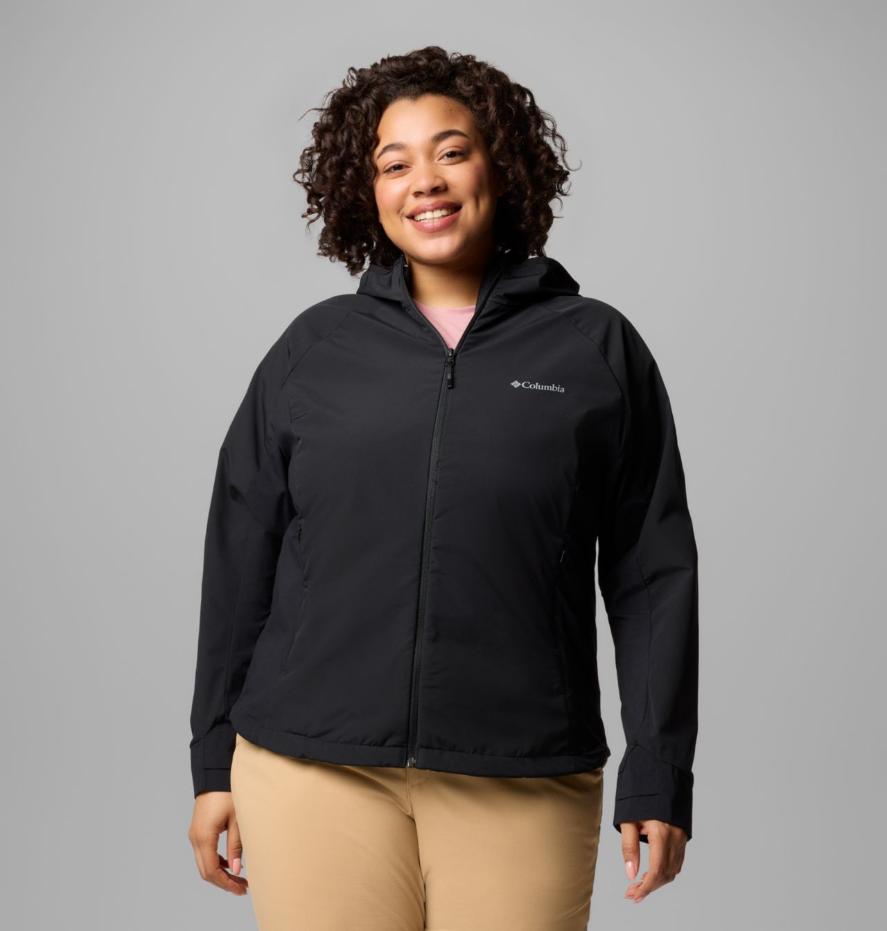 Femme Manteau coquille souple à capuchon Sweet As™ III - Grandes tailles 1