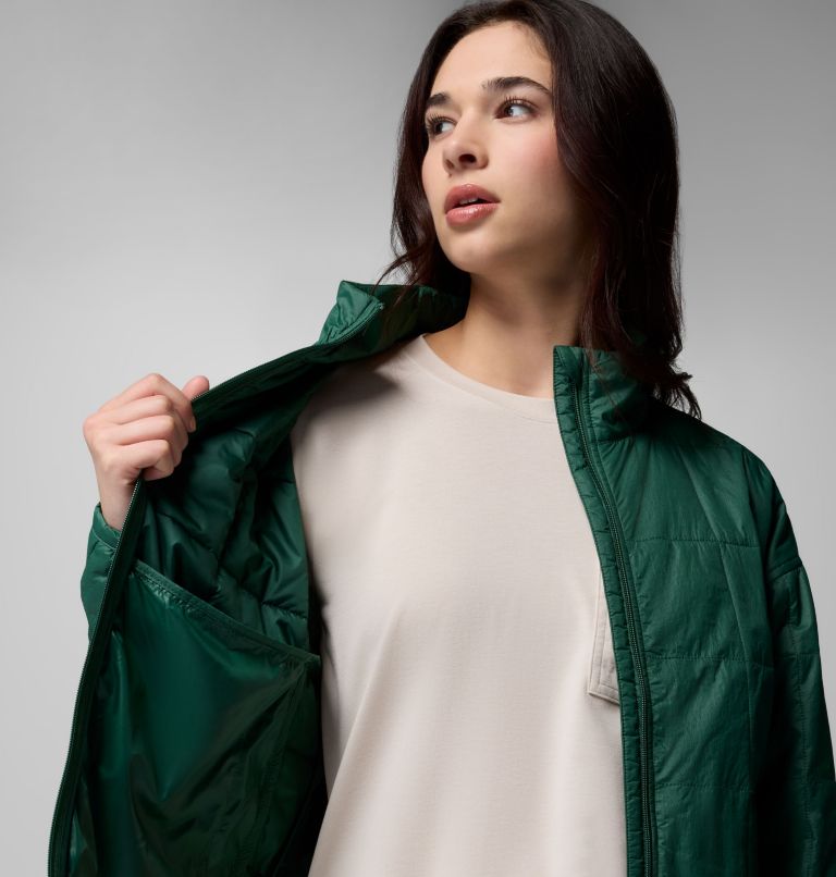 Women's Sienna Hill Quilted Jacket, Color: Rain Forest, image 6