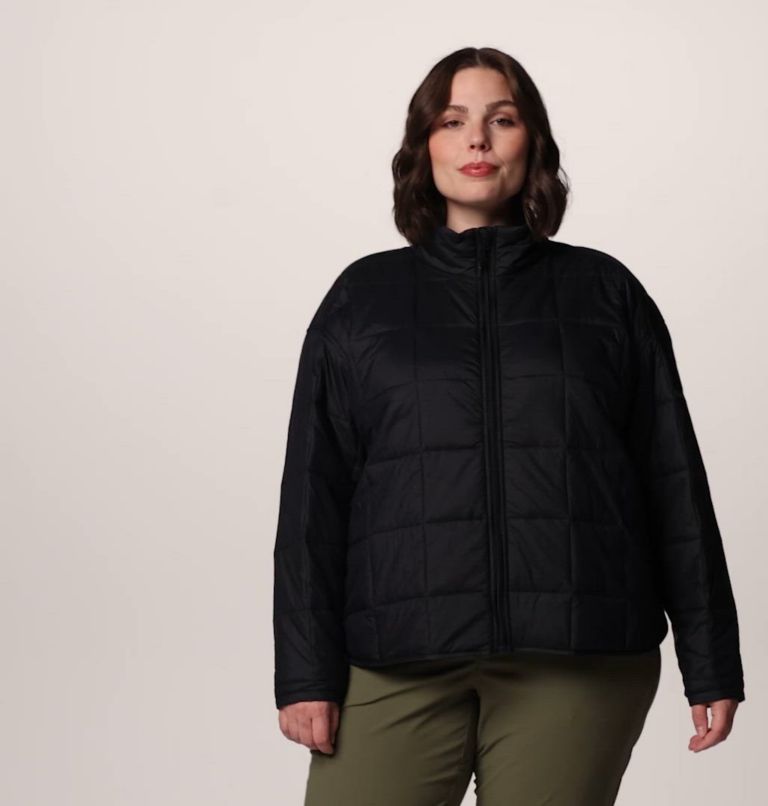 Women's Sienna Hill Quilted Jacket - Plus Size, Color: Black