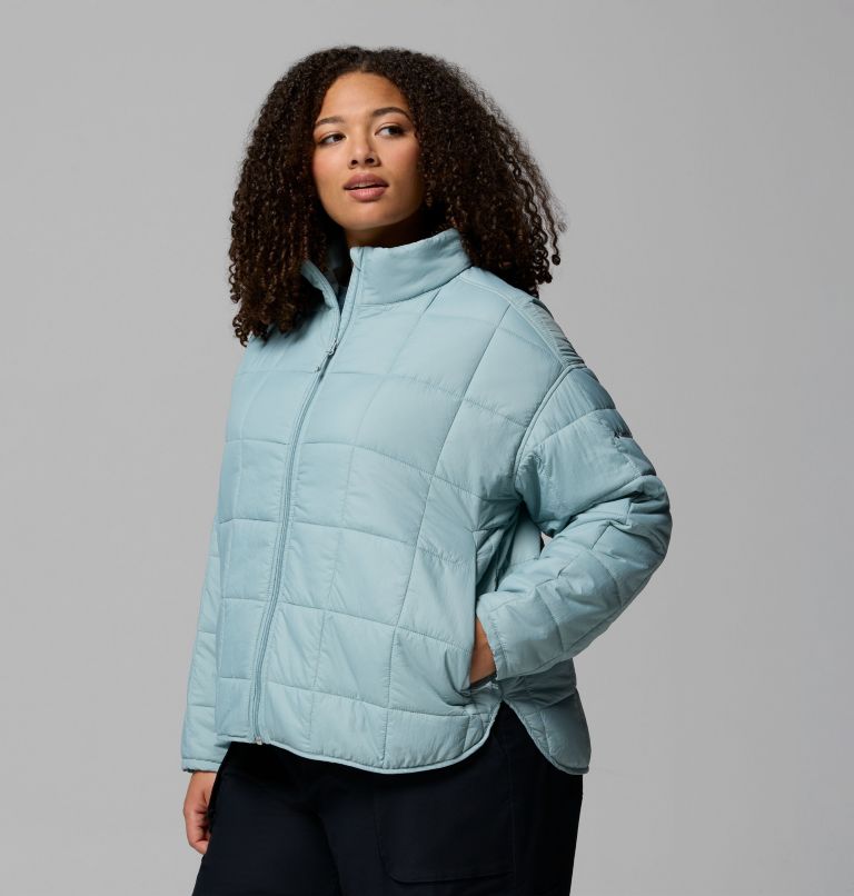 Women's Sienna Hill Quilted Jacket - Plus Size, Color: Crushed Blue, image 4