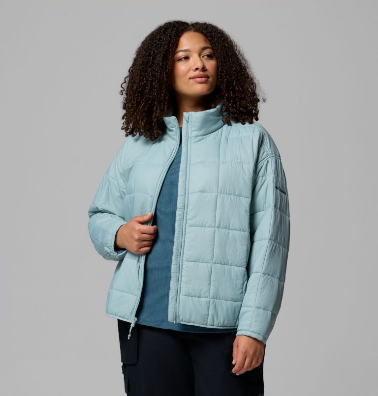 Women's Sienna Hill Quilted Jacket - Plus Size, Color: Crushed Blue, image 5