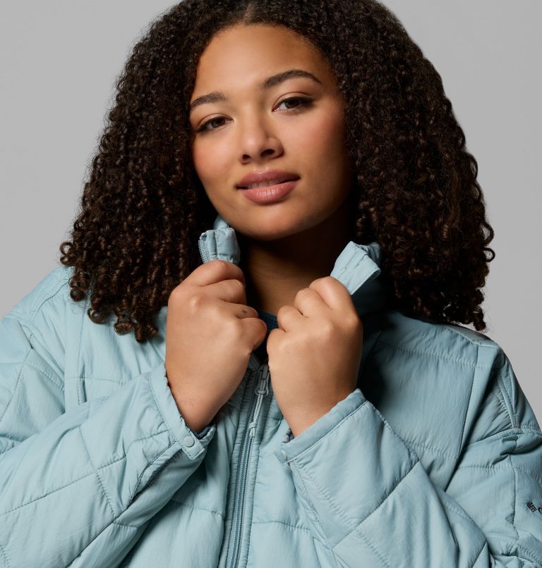 Women's Sienna Hill Quilted Jacket - Plus Size, Color: Crushed Blue, image 6