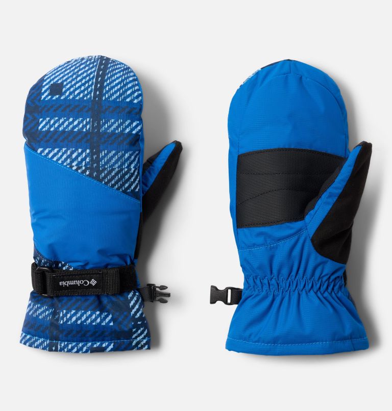 Mitaines imprimées Core III pour enfants, Color: Coll Navy, Warp Plaid, Bright Indigo, image 1