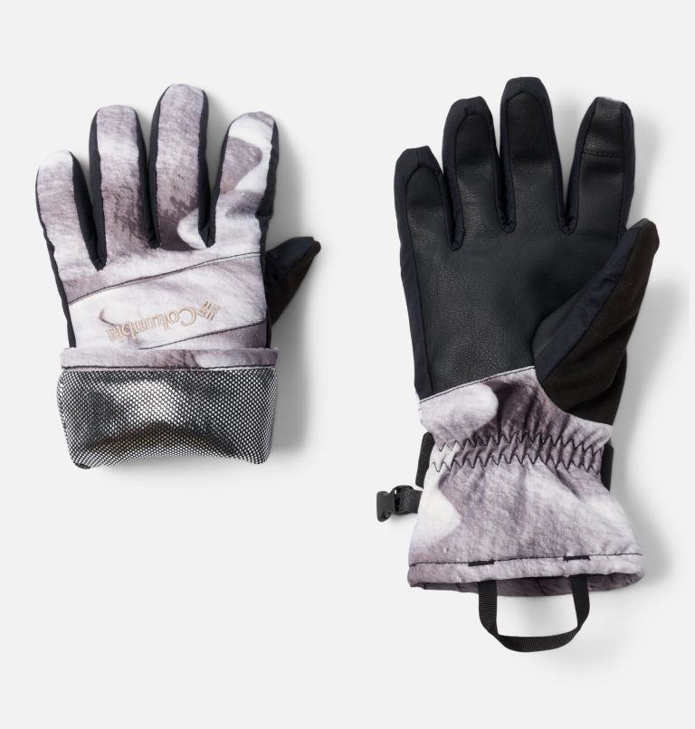 Kids' Whirlibird III Printed Gloves, Color: White Windblown, image 2