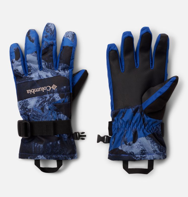 Kids' Whirlibird III Printed Gloves, Color: Mountain Blue Cascades, image 1