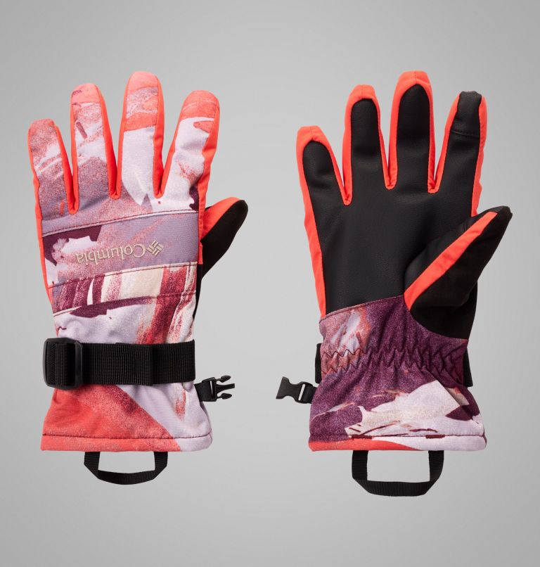 Kids' Whirlibird III Printed Gloves, Color: Zing Snowflight, image 1