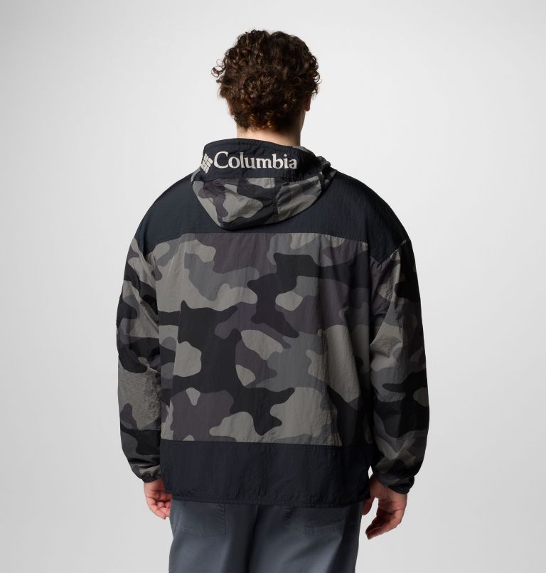 Men's Challenger II Printed Windbreaker - Extended Size, Color: Black Mod Camo, Black, image 2