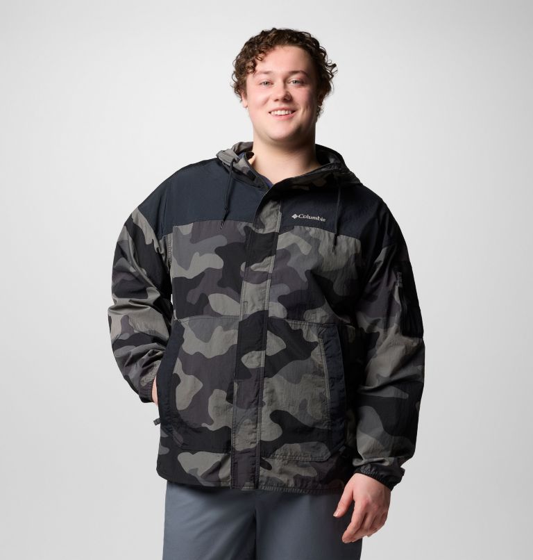 Men's Challenger II Printed Windbreaker - Extended Size, Color: Black Mod Camo, Black, image 1