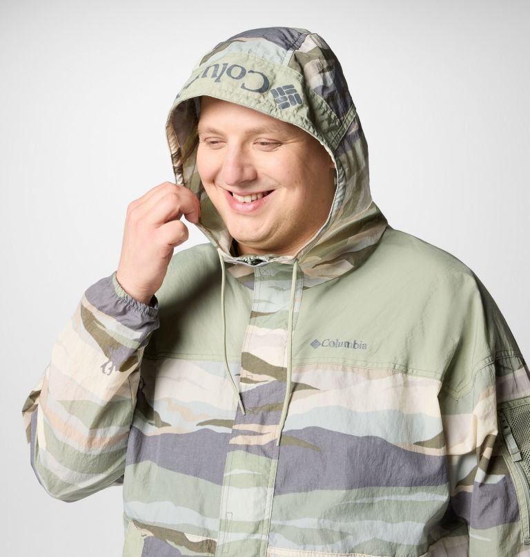Men's Challenger II Printed Windbreaker - Extended Size, Color: Safari Roque Valley, Safari, image 4