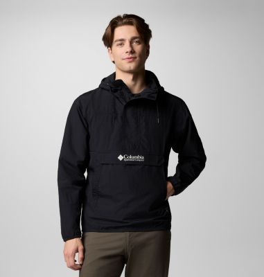 Men's Challenger Windbreaker Anorak, Color: Black, image 1