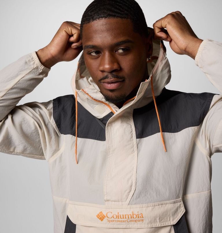 Men's Challenger Windbreaker Anorak, Color: Dark Stone, Shark, image 4