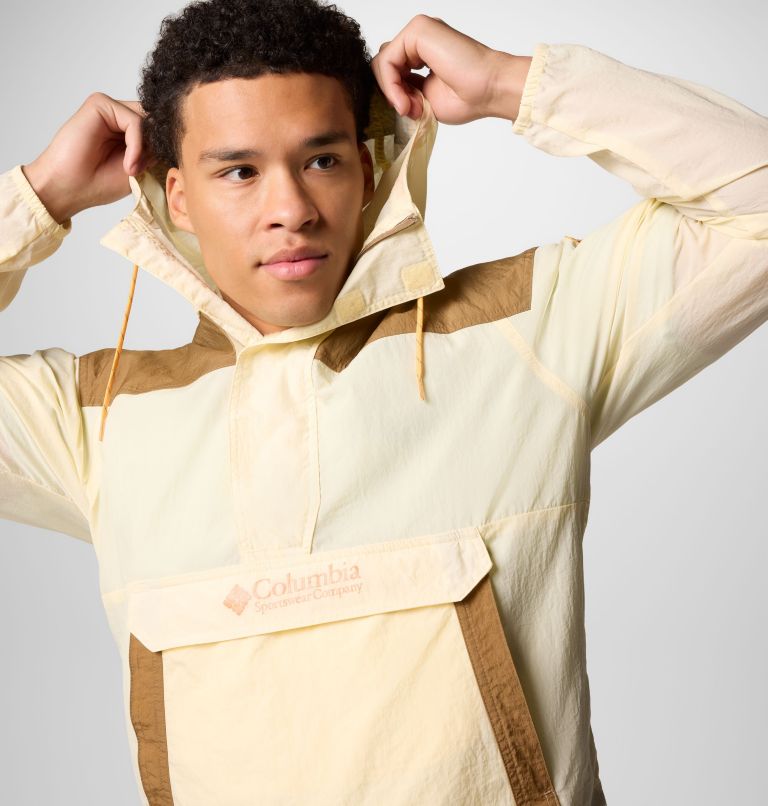 Men's Challenger Windbreaker Anorak, Color: Lemon Wash, Delta, image 4