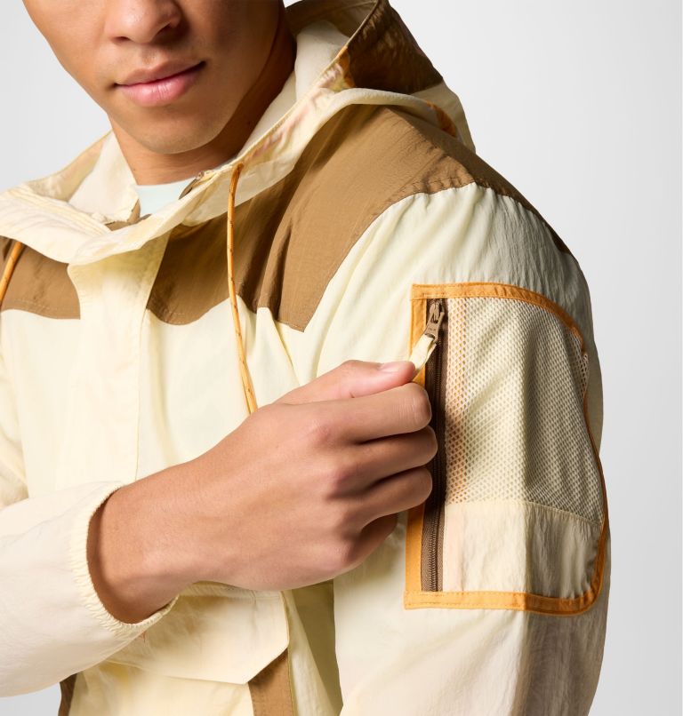 Men's Challenger Windbreaker Anorak, Color: Lemon Wash, Delta, image 6