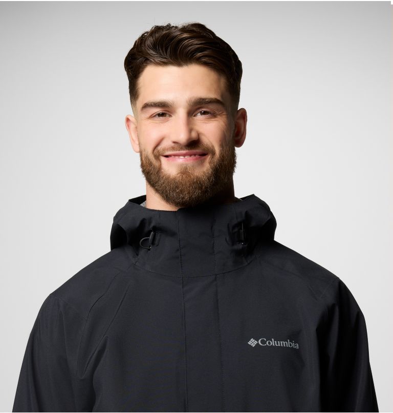 Men's Earth Explorer II Waterproof Jacket, Color: Black, image 5