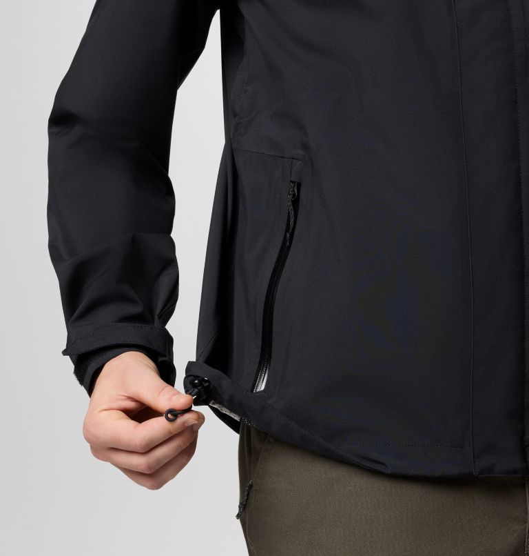 Men's Earth Explorer II Waterproof Jacket, Color: Black, image 8