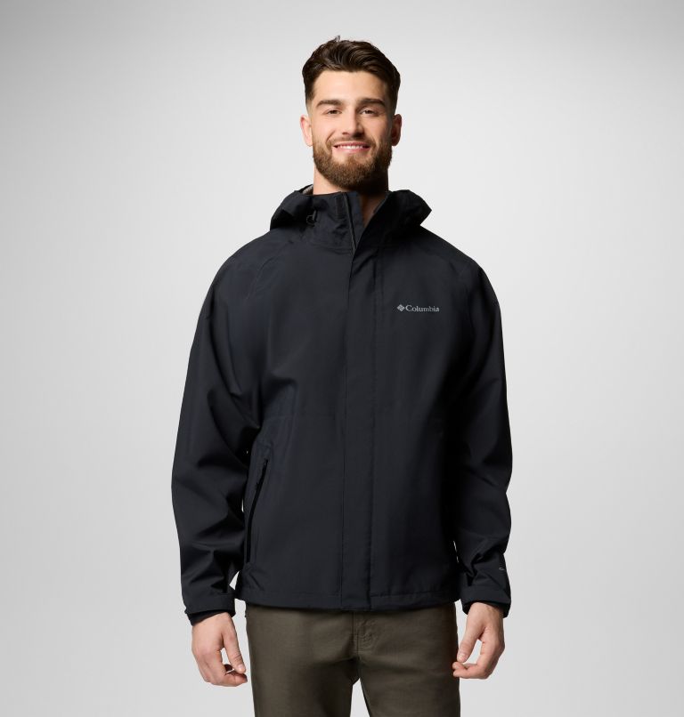 Men's Earth Explorer II Waterproof Jacket, Color: Black, image 1