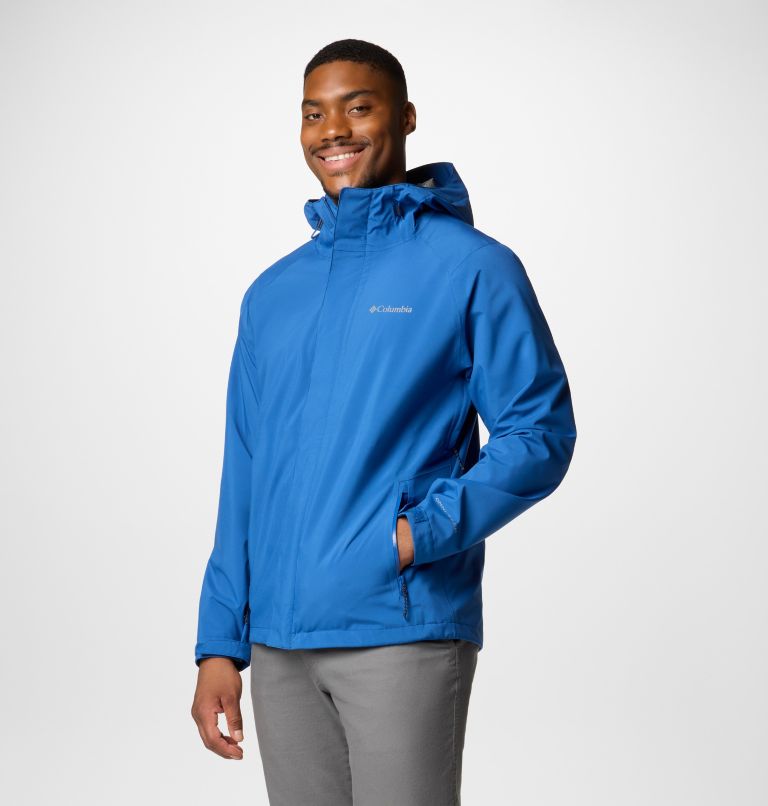 Men's Earth Explorer II Waterproof Jacket, Color: Mountain Blue, image 4