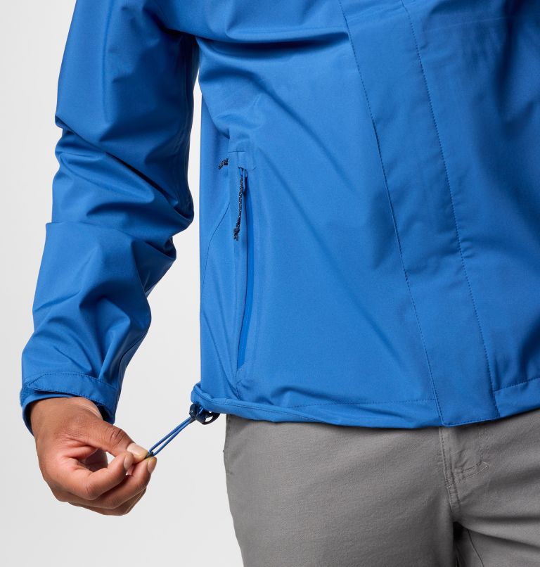 Men's Earth Explorer II Waterproof Jacket, Color: Mountain Blue, image 7
