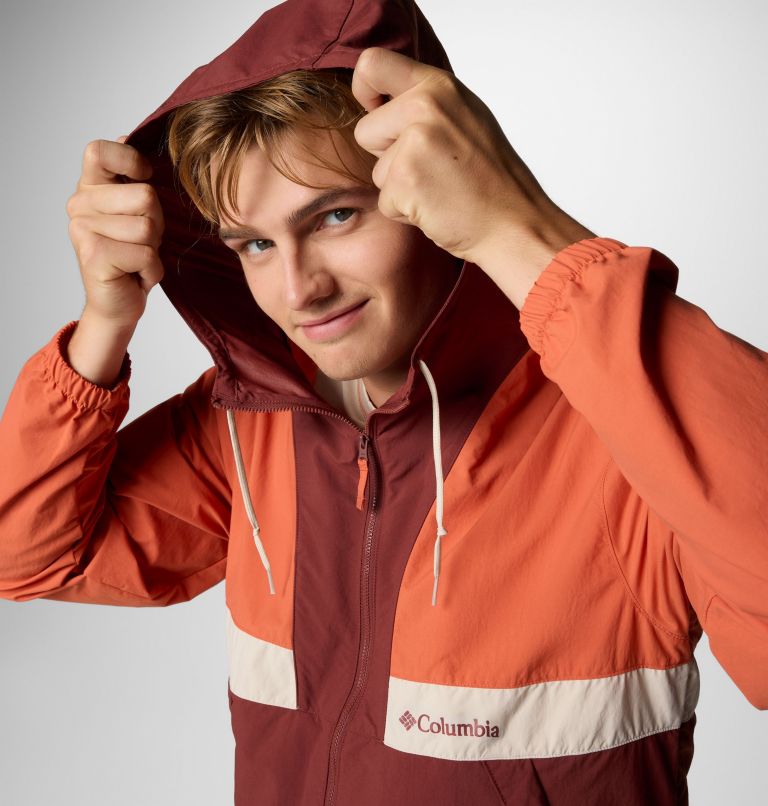 Homme Coupe-vent à capuchon Spire Valley - Grandes tailles, Color: Tuscan, Spice, Dark Stone, image 5