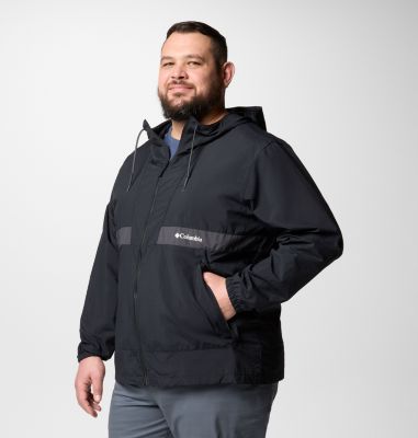 Coupe-vent à Capuche Spire Valley Homme - Grande Taille, Color: Black, Shark, image 8