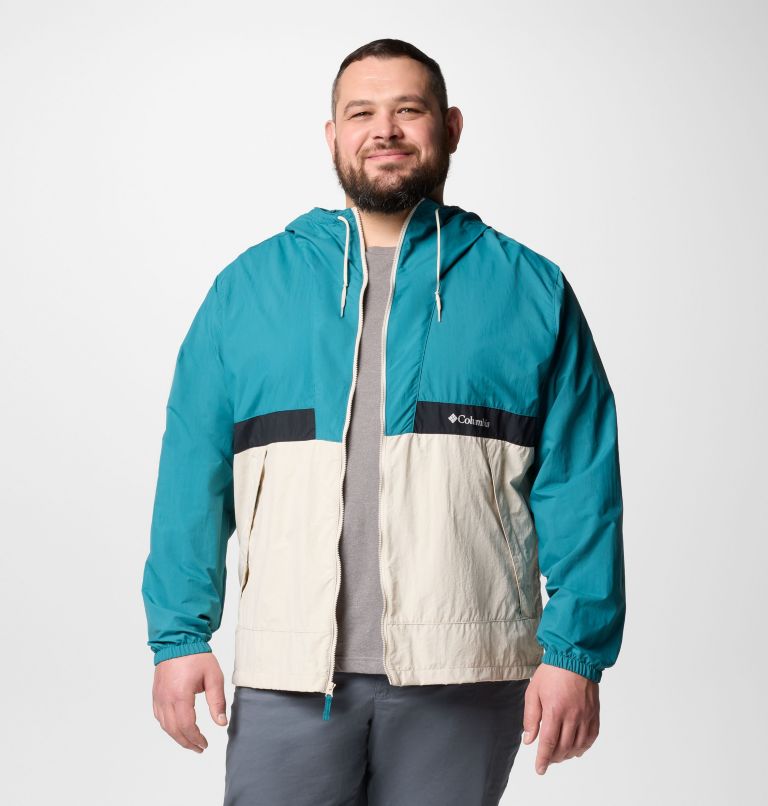 Men's Spire Valley Hooded Windbreaker - Big, Color: River Blue, Dark Stone, Black, image 6