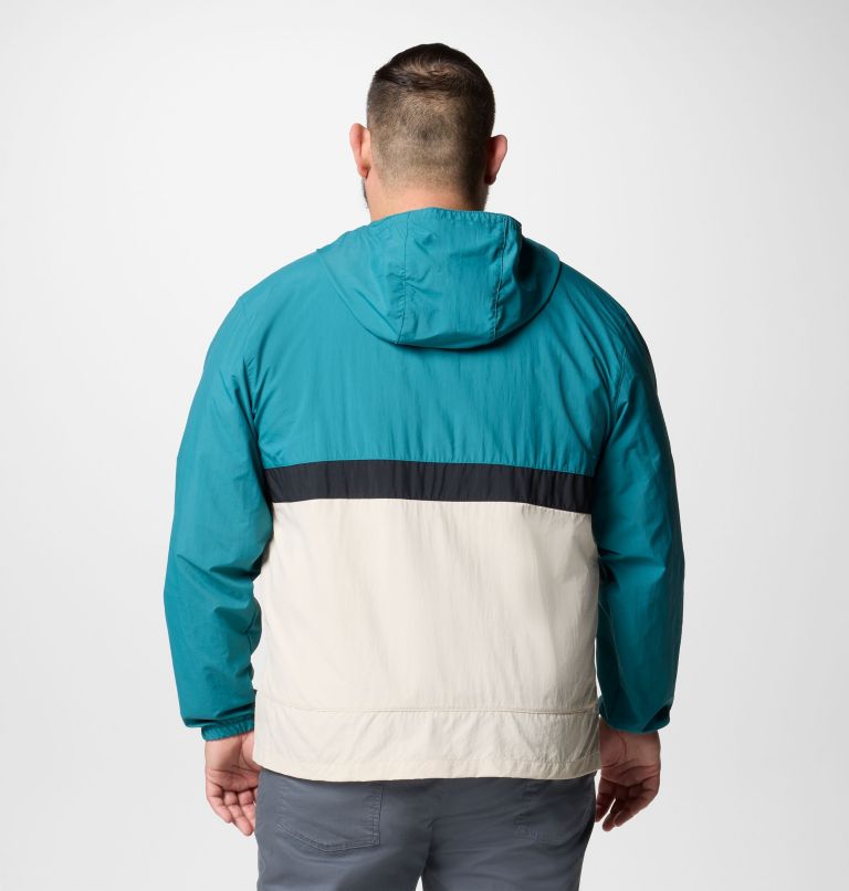 Men's Spire Valley Hooded Windbreaker - Big, Color: River Blue, Dark Stone, Black, image 3