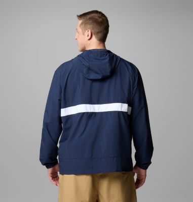 Coupe-vent à Capuche Spire Valley Homme - Grande Taille, Color: Collegiate Navy, White, image 11