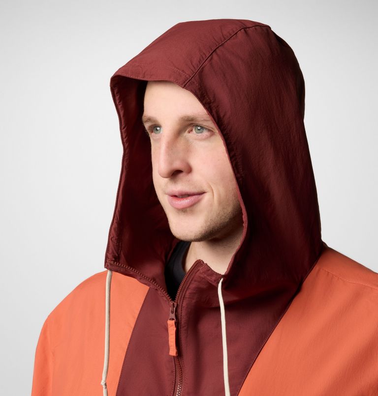Cortavientos con capucha Spire Valley para hombre - Talla grande, Color: Tuscan, Spice, Dark Stone, image 5