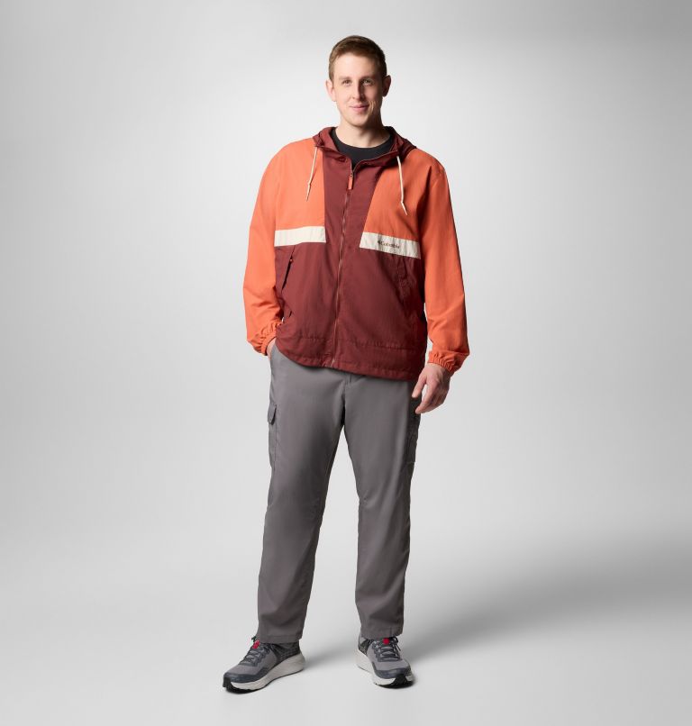 Cortavientos con capucha Spire Valley para hombre - Talla grande, Color: Tuscan, Spice, Dark Stone, image 3
