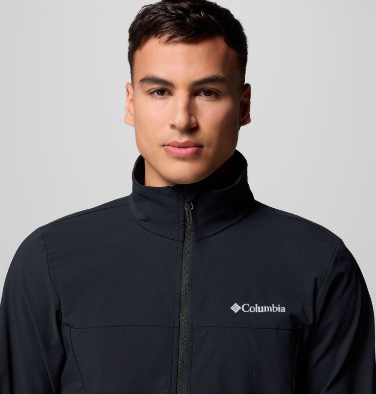 Men's Heather Canyon II Softshell Hiking Jacket, Color: Black, image 5