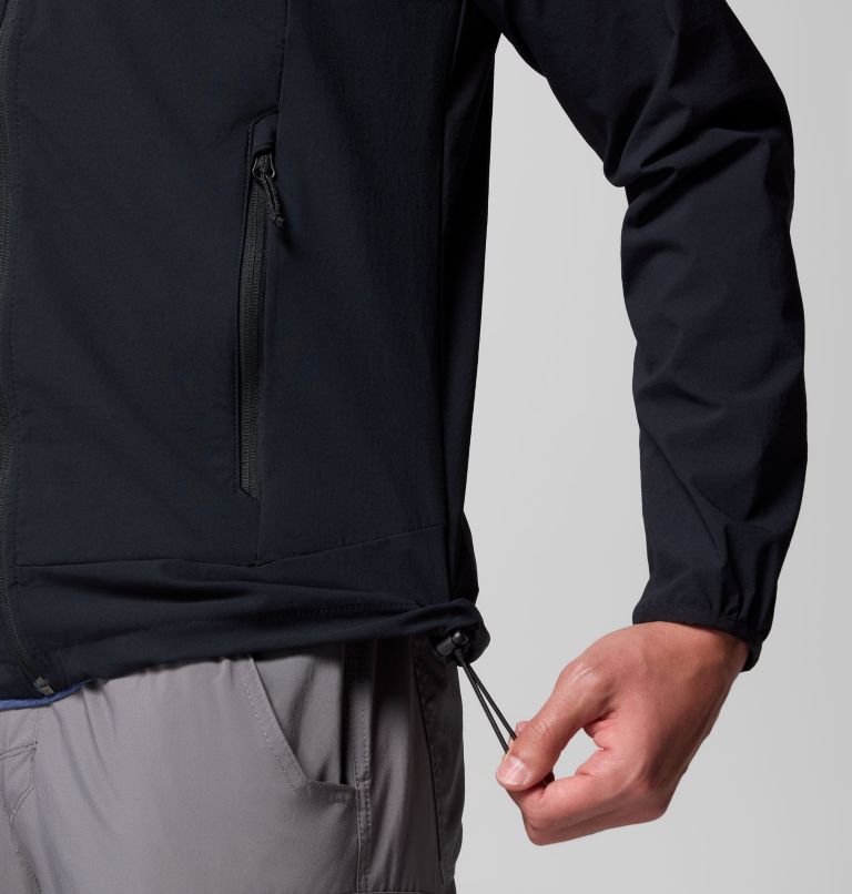 Men's Heather Canyon II Softshell Hiking Jacket, Color: Black, image 6