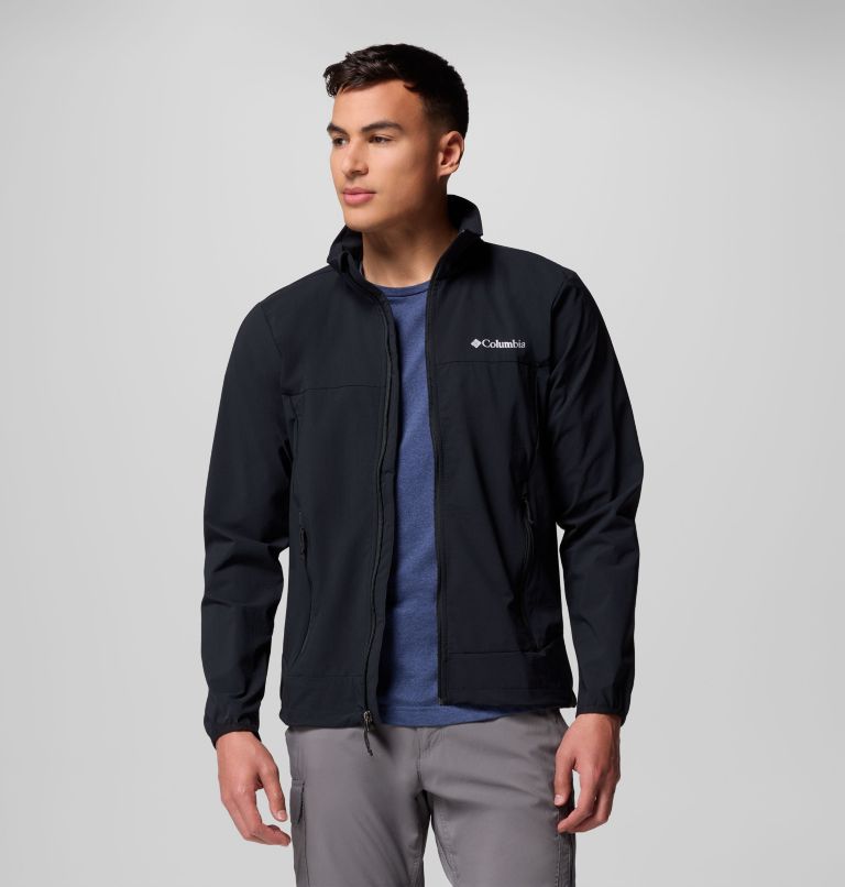 Men's Heather Canyon II Softshell Hiking Jacket, Color: Black, image 7