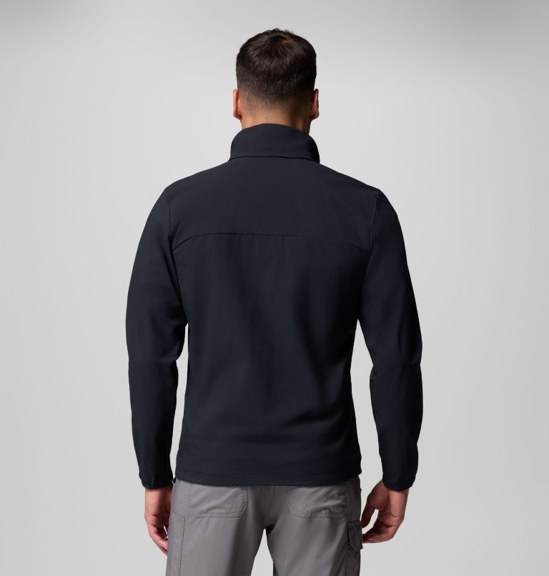 Men's Heather Canyon II Softshell Hiking Jacket, Color: Black, image 3