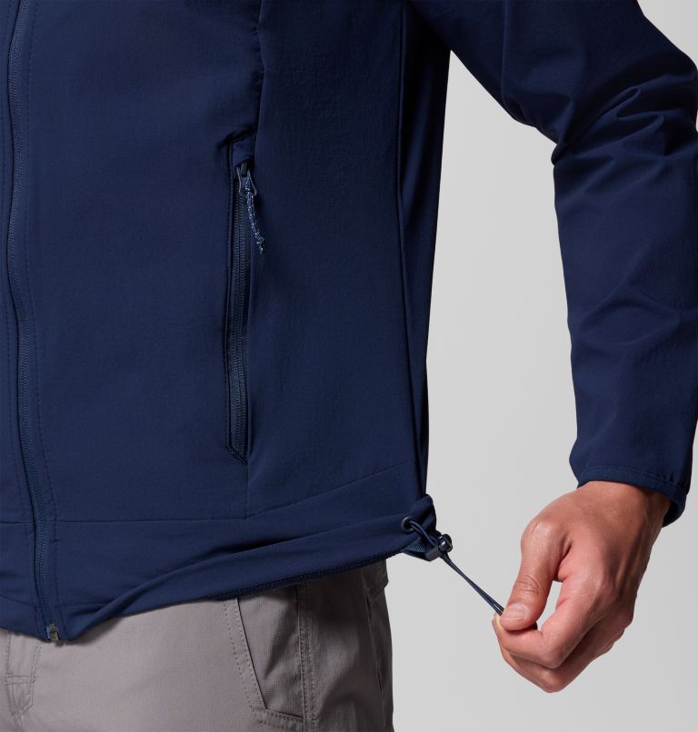 Men's Heather Canyon II Softshell Hiking Jacket, Color: Collegiate Navy, image 6