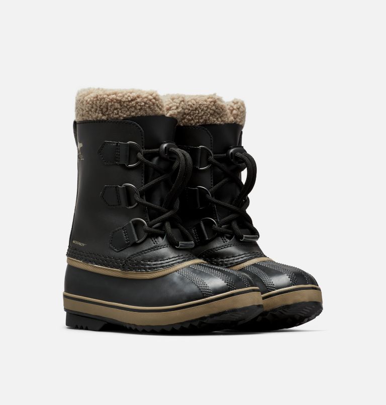 Youth YOOT PAC TP Waterproof Snow Boots, Color: Black, image 2