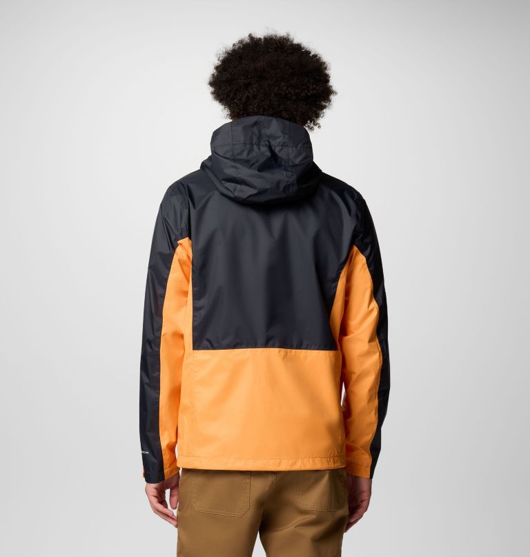 Men's Pouring Adventure III Waterproof Hiking Jacket, Color: Black, Koi, image 3